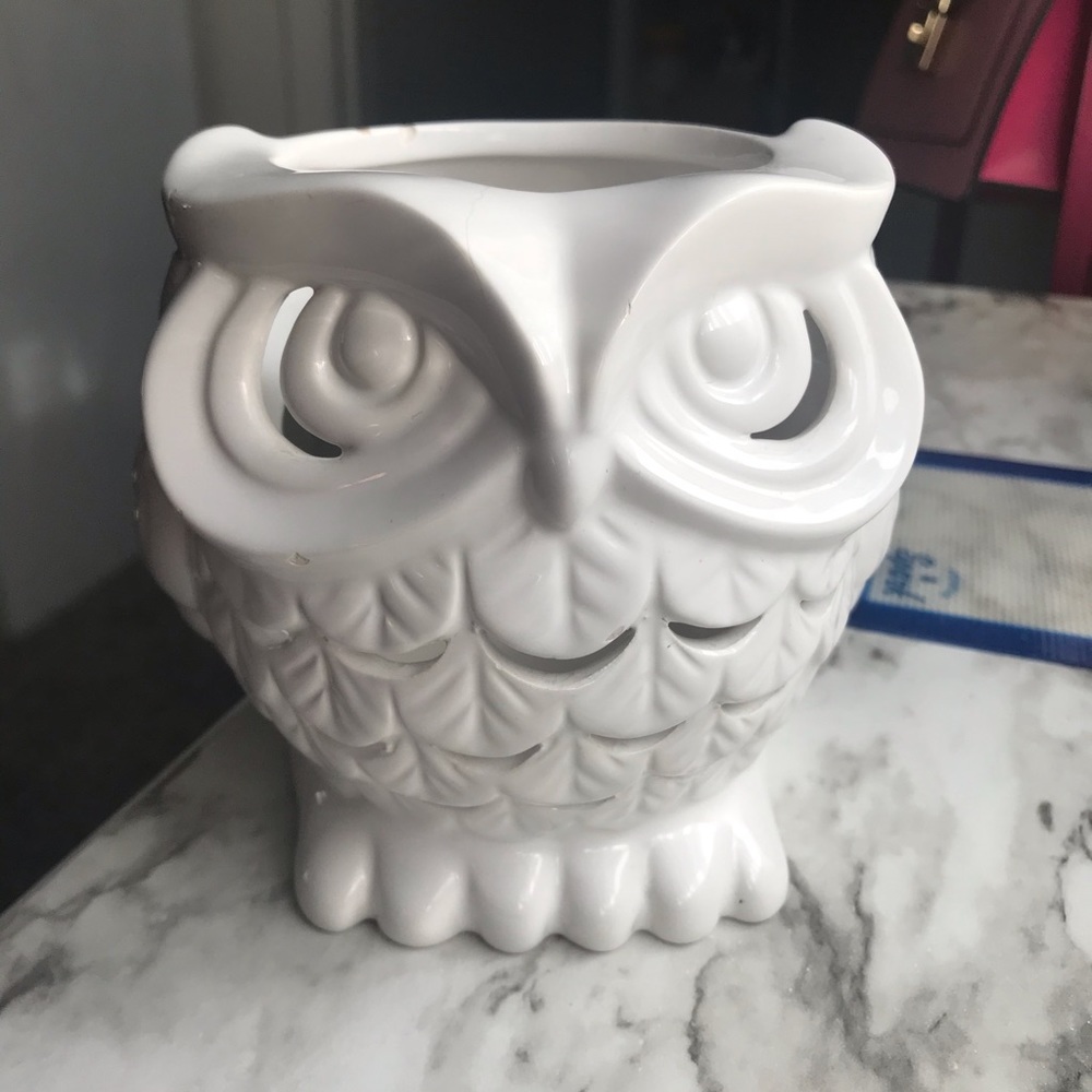 Owl candle holder